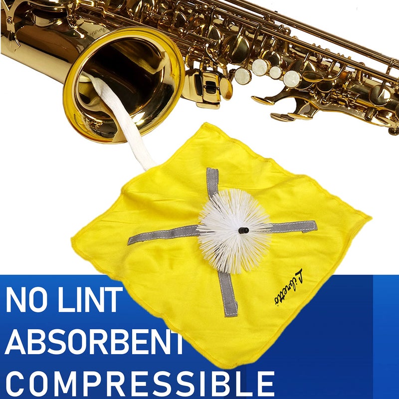 Libretto Alto Saxophone Swab, 100% Lint Free Micro-Fiber, Absorbent & Compressible, Premium & Cost-Effective, Great to Extend the Life of Sax! - Image 3